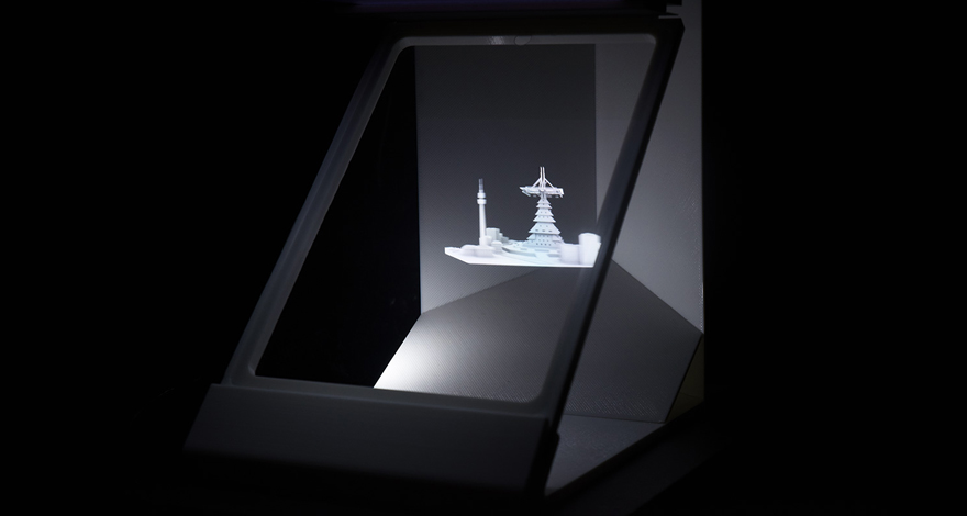 Prototype holographique sur tablette – Projet Arena